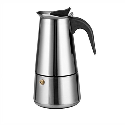 misppro Mokka-Kaffeemaschine, 9 Tassen, Edelstahl, Perkolator, Herd, Topf, Tasse