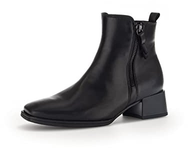 Gabor Damen Ankle Boots, Frauen Stiefeletten,Wechselfußbett,Moderate Mehrweite (G),halbstiefel,Kurzstiefel,schwarz (Micro),38 EU / 5 UK