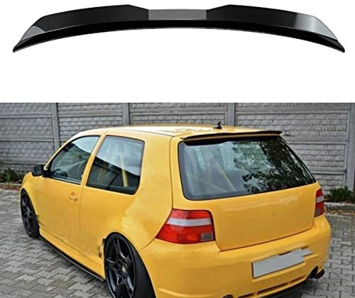 Auto-Heck-Dachlippenspoiler für VW Golf 4 MK4 R32 1999-2006, ABS-Kunststoff-Heckspoiler, Kofferraum-Spoilerflügel, glänzendes Schwarz