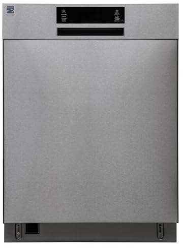 Kenmore 22-14605 24 Built-In Dishwasher - UltraWash Plus, TurboDry, SmartWash & EasyFlex Third Rack - 15 Place Settings - 45 DBA - ENERGY STAR Certified - 24 - Fingerprint Resistant Stainless Steel