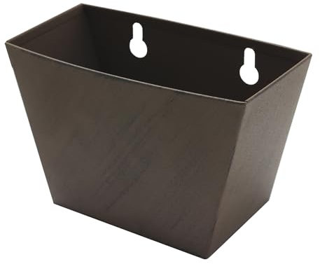 Luwanburg Vintage Beer Cap Catcher Wall Mounted Bottle Top Bucket with Drained Holes (Brown)