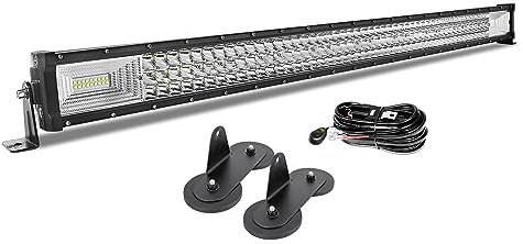 AUXTINGS 106 cm LED Lichtleiste 540W Spot Zusatzscheinwerfer Flutlicht Spot LED Arbeitsleuchte mit magnetische Unterstützung 12V Kabelbaum Kit für Pickup Offroad Traktor 4X4 ATV Bootsanhänger,IP67