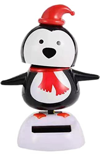 Tanxier Danse Solaire,Père Noël Bonhomme de Neige Manchot Wapiti Dansant Solaire,Figurine Solaire Voiture Qui Bouge,Figurines Danse Solaire,Décoration Tableau Bord Voiture,Cadeau pour noël