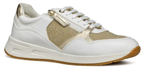 Geox D Bulmya B, Zapatillas Mujer, Lt Gold White, 38 EU