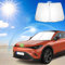 Ruiya Parasol para Parabrisas Delantero Compatible con Mercedes Smart 3#3 EV 2023 2024 2025 Parasol Coche Delantero Anti UV Rayos Parabrisas de Coche Parasol Protección Solar para Smart 3 Accesorios