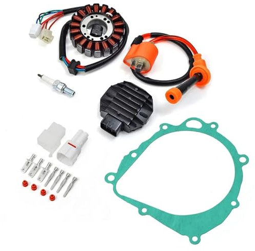 Zündspule Motorrad Für Suzuki Für Quadsport Z400 LTZ 400 LTZ400 2003 2004 2005 2006 2007 2008 32101-07G00 Stator Regler Zündspule Zündkerze Dichtung Kit Zündspule Motorrad Motorrad Motorzündspul