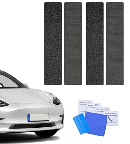 T TAKONE 2 Paar Kennzeichenhalter Klett, 500x100mm Selbstklebend Wechselkennzeichenhalter, Wetterfest und Stark Rahmenlose Nummernschildhalterung für Auto