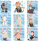 GOACRS Eiskönigin Sticker Set für Kinder, 24 Blätter Eisa Anla Prinzessin DIY Make-a-Face Klein Aufkleber, Wasserdicht Cartoon Mini Stickers für Scrapbooking Mädchen Geburtstag Mitgebsel Geschenke