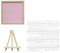 Jasaly Tableau en liège de 25,4 x 25,4 cm - Décoration murale en feutre - Tableau à lettres en bois de chêne - Facile à utiliser - Rose