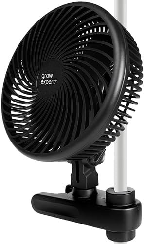 Ventilador de pinza de cultivo, motor EC, 10 niveles de velocidad, cable de 220 cm, ventilador silencioso de circulación de aire para tienda, 20 cm de diámetro, 10 W, 560 m3/h