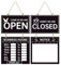 Letrero de horario de apertura, ventana de apertura, horario, horario abierto y cerrado, para negocios, puerta de cristal, ventana, tienda minorista, oficina, restaurante