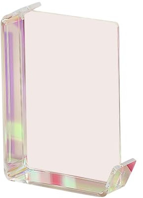 Qinlenyan Acryl-Bilderrahmen, schwimmendes Ornament, 15,2 cm, DIY, doppelseitig, horizontal, vertikal, Neon, Heimbüro, Schreibtisch, stehend, dekoratives Bild, mehrfarbig, 17,8 cm