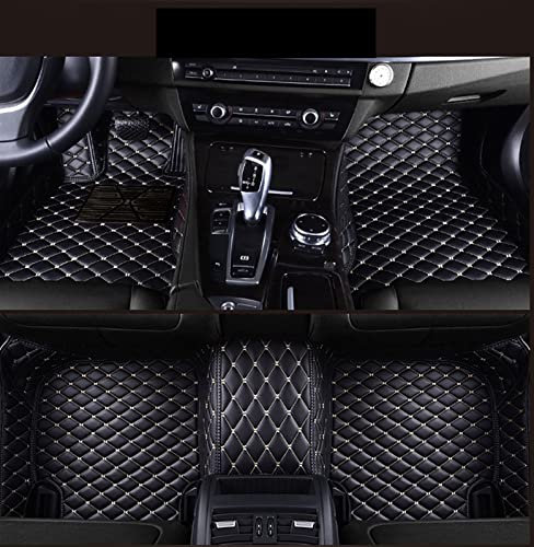 DZSFDGDDFGD Autoteppich Fußmatten Auto-Fußmatte Für Skoda Für Superb 2017 3 Für Kodiaq Für Yeti Für Octavia Rs 1 Für Fabia 3 Für Karoq Für Rapid 2017(Schwarzbeige)