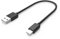 USB Typ C Ladenetzkabel kompatibel mit JBL Charge 5, Charge 4, Go 3, JBL Flip 6, Flip 5, Pulse 4, JR POP, kabellosem JBL Endurance Peak-Lautsprecher (Schwarz/25cm)