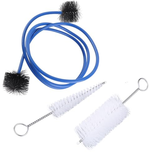 Trompeten-Reinigungsset, 3-teiliges Trompeten-Pflegeset, weiches Kunststoff-Trompeten-Reinigungsbürsten-Set, Pflegezubehör für Musikinstrumente, mit Metallgriff, leicht und tragbar