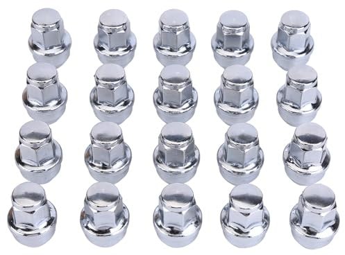 20Pcs M14x1.5 Alloy Wheel Nuts 21mm Hex Taper Washer Replacement for Transit Custom Sport 2014-2024