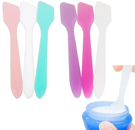 Wopanxye 120x Cosmetic Spatula, Small Plastic Spoon for DIY Facial Lip Mask | Face Cream, Body Lotion, Disposable Makeup Scraper, Multipurpose Mini Applicator for Mixing, Skincare, Sampling, Waxing