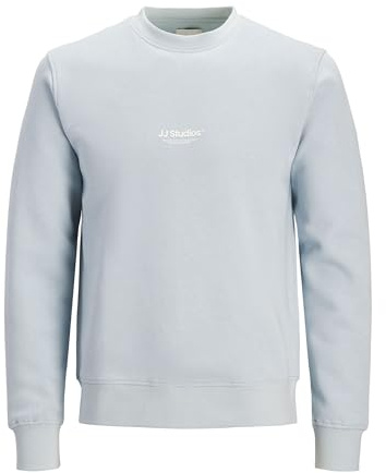 JACK & JONES Male Sweatshirt Gedruckt Sweatshirt | Bio-Baumwolle | nachhaltige Materialauswahl | Perfekt für Freizeitaktivitäten | Schlichtes, zeitloses Design | Normal Fit