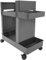 Heidouse Home Gym Storage 2 Tiers Strong Load-Bearing Capacity Gym Storage Organizer with Wheels Workout Equipment Organizer for Home