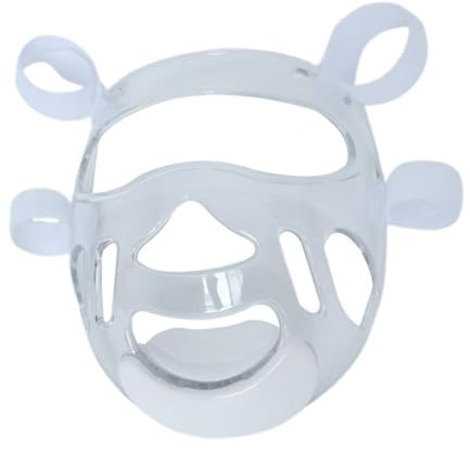 Gralara Transparente Taekwondo Maske, Gesichtsschutz, Tragbarer Vollgesichtsschutz, Gesichtsschutz für, Fußball Grappling, Klein