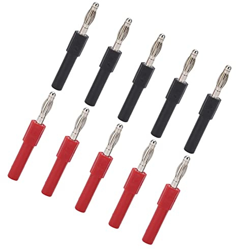 Srliya 5Set J.20012 Banana Plug Connector 4mm Male to 2mm Female Multimeter Banana Plug Connector Adapter