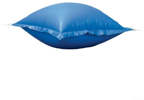 Winter-Poolabdeckung, aufblasbares Design mit Löchern und Seilen für einfachen Aufbau und Wasserprävention