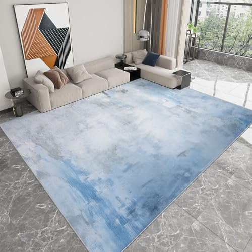 Industrial Wohnzimmer Teppiche 180 x 240 cm, Waschbarer Rusty Chic Marble Texture Bedruckter Rechteckiger Teppiche - Rutschfester Dekorativer Läufer Weiche Niedrigflor Läufer für Schlafzimmer