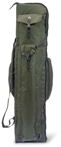 Sänger Top Tackle Systems Anaconda Travel Holdall 3+3 Sac à canne à pêche, 145 x 33 x 20 cm, noir, polyester, pour 6 cannes, avec compartiment pour épuisette et sac à parapluie, tailles 3 + 3-13 pieds