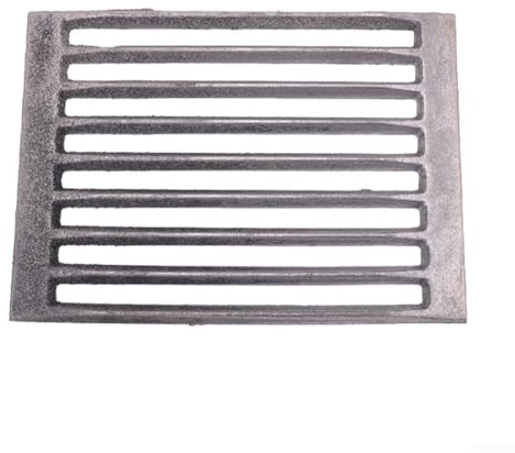 ComfyHarbor Gusseisen-Feuerrost für Kamin-Ersatzteile, kompatibel mit HARK-Modellen, quadratisches Design mit optimierter Luftzirkulation, schwarz (27 x 19,5 cm)