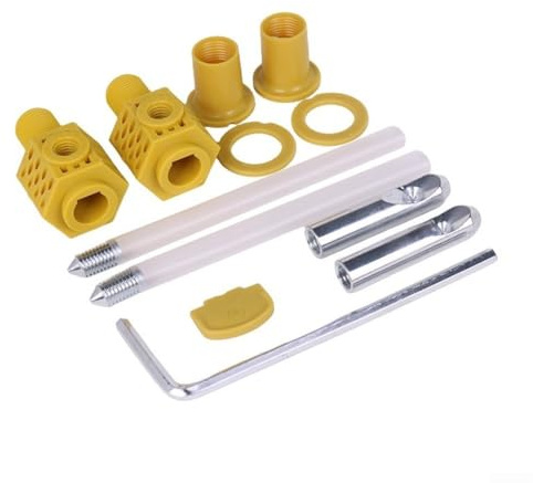 Kit di fissaggio per WC sospeso per sedili WC a parete, realizzato in nylon e ferro per un'installazione sicura a parete