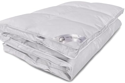 LUPU Matratzentopper 80 x 200 - Topper 85/15 Entenfedern & Daunen - Matratzenauflage ca. 8 cm - 100% Baumwolle Bezug - Atmungsaktiv & Temperaturregulierend - Oeko-TEX Zertifiziert - Weiß
