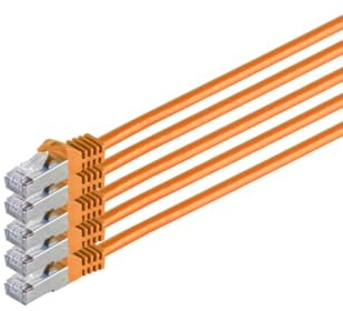Kabelbude.eu Netzwerkkabel Patchkabel Ethernet LAN Kabel CAT 7 S/FTP PIMF Halogenfrei RJ45 0,25m