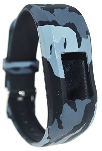 Vivofit JR.2 Large-Strap-Ersatzarmband, gemustert, aus weichem Silikon für Garmin Vivofit JR.2 Smartwatch., 1B