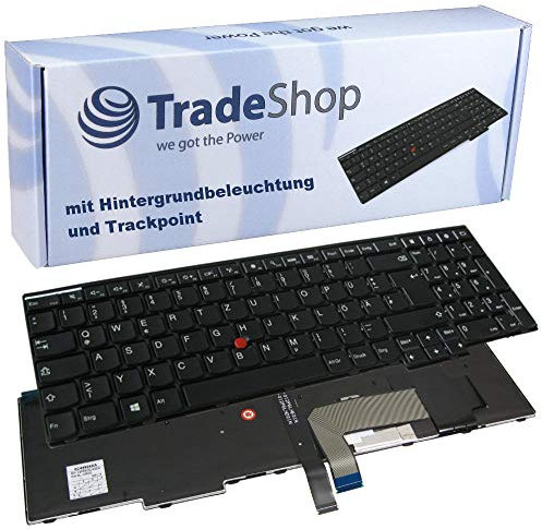 Original Laptop-Tastatur/Notebook Keyboard mit Hintergrundbeleuchtung und Trackpoint Deutsch QWERTZ für Lenovo Thinkpad 04Y2435 04Y2438 04Y2438-KM 04Y2452 04Y2465 04Y2475 04Y2477 04Y2477-KMBL W550s