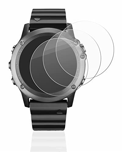 BROTECT (3 Stück Schutzglas für Garmin fenix 3/3 HR Schutzfolie Made in Germany Panzer Folie Glas Displayschutz [Kratzfest 9H, Anti-Fingerprint]