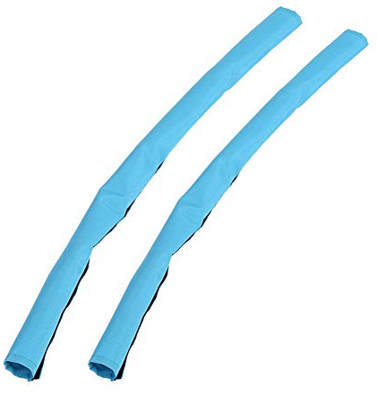 Baby Pushchair Strap Covers Grip Protector Buggy Replacement Handrail Hand Glove Infant Toddler Pram Bumper Stroller Bar Handle Sleeve (2 Pcs Blue)