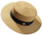 LTSWEET Strohhut Damen Outdoor Sommer Sonnenschutz Kreissäge Strohhut Beach Cap Soft Atmungsaktiv UV-Schutz Verstellbarer Kordelzug Erwachsene Farbe Natur Klassische Panama Hut,Gold