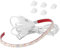 CUQI Bande lumineuse USB pour machine à coudre - 5 V - 30 cm - Avec variateur tactile et clips adhésifs - 18 LED à intensité variable - Pour machine à coudre - Armoire de cuisine, lits de bébé - Blanc
