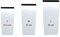 Pack 3 macetas altas Prosperplast (11,4/16,3/19 litros) Urbi Square de plastico en color blanco con deposito