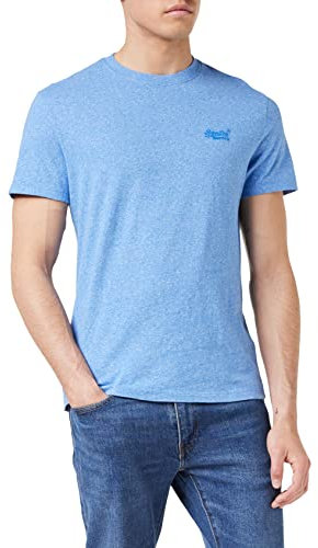 Superdry Men's Vintage Logo Emb Tee T-Shirt, Fresh Blue Grit, XL
