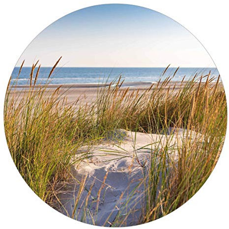 Runde Tapete selbstklebend - Stranddüne am Meer 50x50cm