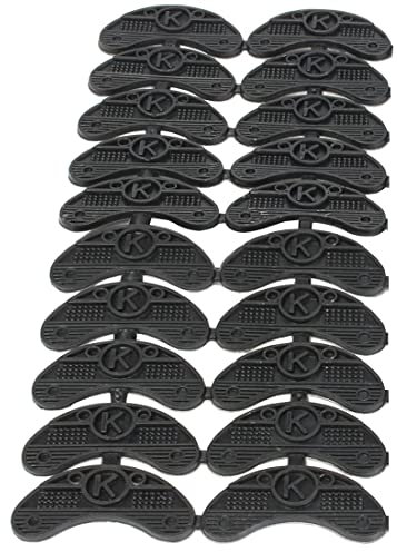 BODYA 20 Stück Gummi-Sohle Fersenschoner Zehenplatten Taps DIY Kleber auf Schuhreparatur-Pads, schwarz