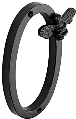 Brass bee Numero civico con motivo ape | Targa moderna da 12,7 cm con numeri di indirizzo, numeri di indirizzo, ferro nero, metallo 0-9 (0)