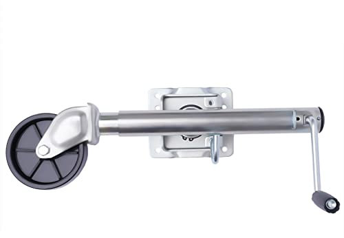 DiLiBee Stützrad extra Lang für Anhänger, Schwerlast 540kg PKW Anhänger Wohnanhänger Trailer, Stützfuß Schwerlast PKW Anhänger 200mm