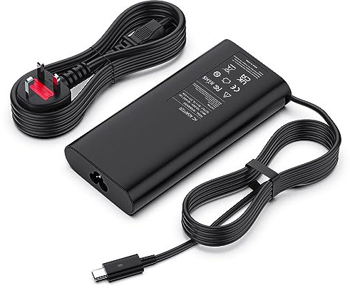130W USB C Laptop Charger for Dell XPS 15 17 9500 9575 9700 9720 9520 9710 9510 Precision 5570 5560 5530 5550 3560 3550 3551 Latitude 7410 7310 7210 9410 9510 5520, Type-C Power Supply Cable Adapter