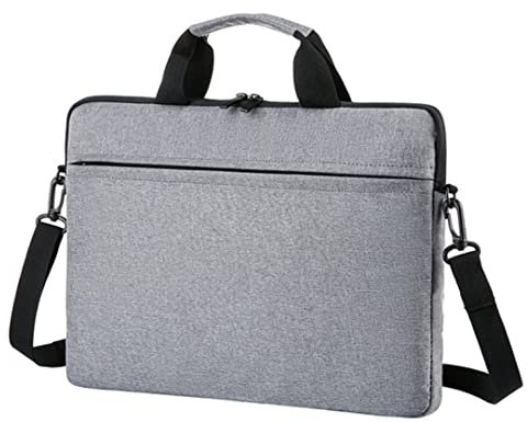 Liummrcy Borsa per laptop 15.6 pollici Notebook Casca di computer Paleate per spalla impermeabile per portata del laptop grigio, borsa per lapte per laptop, custodia per laptop, valigetta per