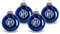 Inter - 4er Set Premium Weihnachtskugeln - Weihnachtsdeko Fans Inter