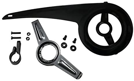 Amagogo universal Fahrrad Kettenschutz Abdeckung 32/34/36/38T Fahrrad Kettenschutz Fahrrad Kettenschutz für Radfahren, Schwarz + Schwanzschnalle