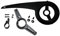 Amagogo universal Fahrrad Kettenschutz Abdeckung 32/34/36/38T Fahrrad Kettenschutz Fahrrad Kettenschutz für Radfahren, Schwarz + Schwanzschnalle