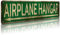 KooLL Flugzeug-Hangar, schlankes Blechschild, Straße, lustiges Metallschild, Wanddekoration für Schlafzimmer, Haus, Bar, Garage, Kunstgeschenk, 10,2 x 40,6 cm